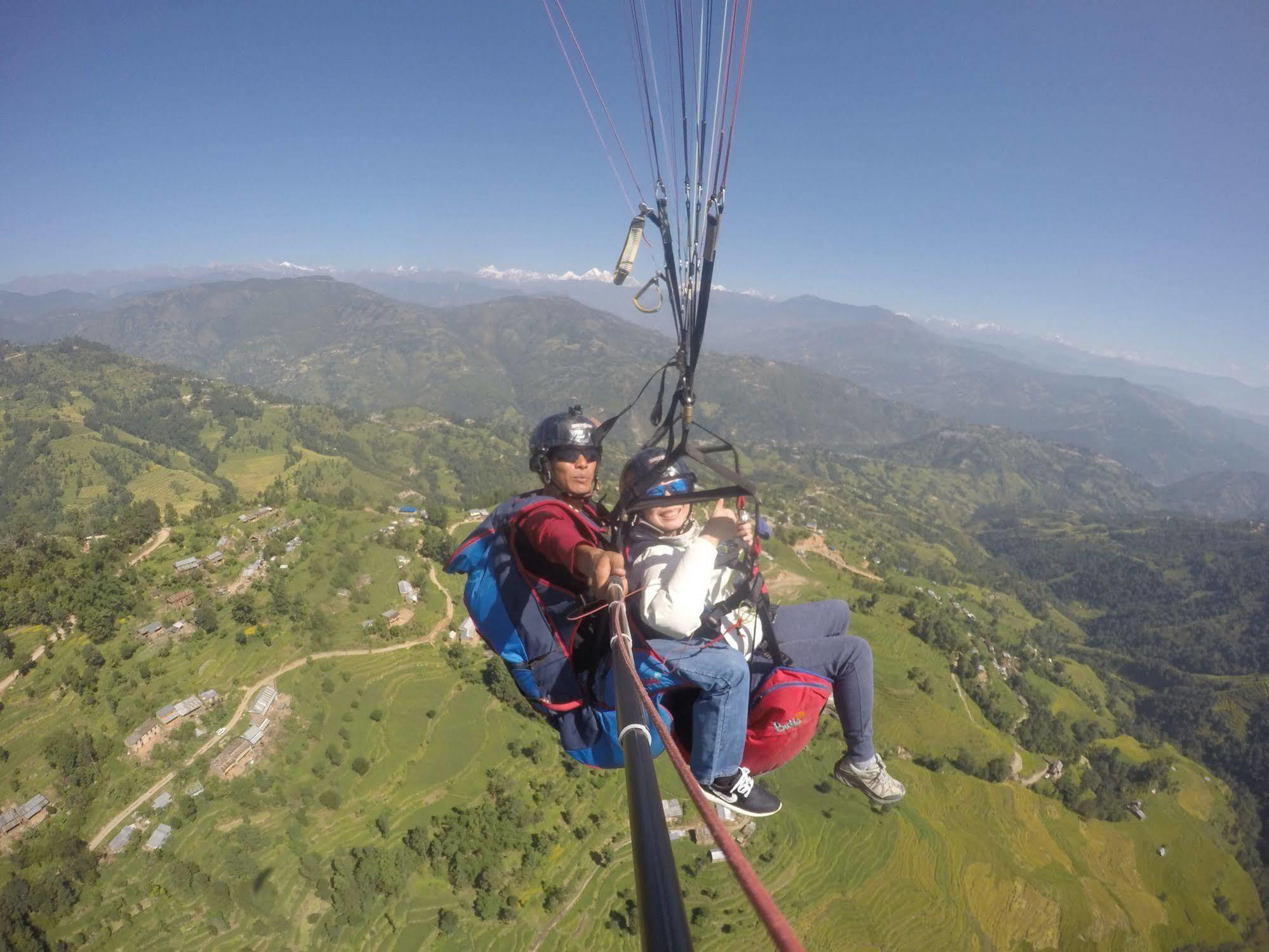 Langtang View Nagarkot Bed And Breakfast מראה חיצוני תמונה